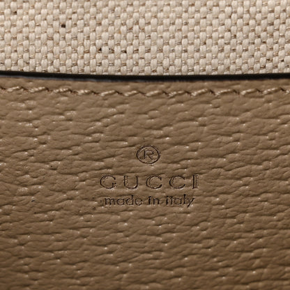 Gucci GG Supreme Monogram Textured Dollar Calfskin Web Mini Ophidia Envelope Shoulder Bag Beige Mystic White Oatmeal 6 of 10