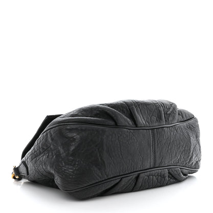 Fendi Crinkled Lambskin Mia Shoulder Flap Black 4 of 11