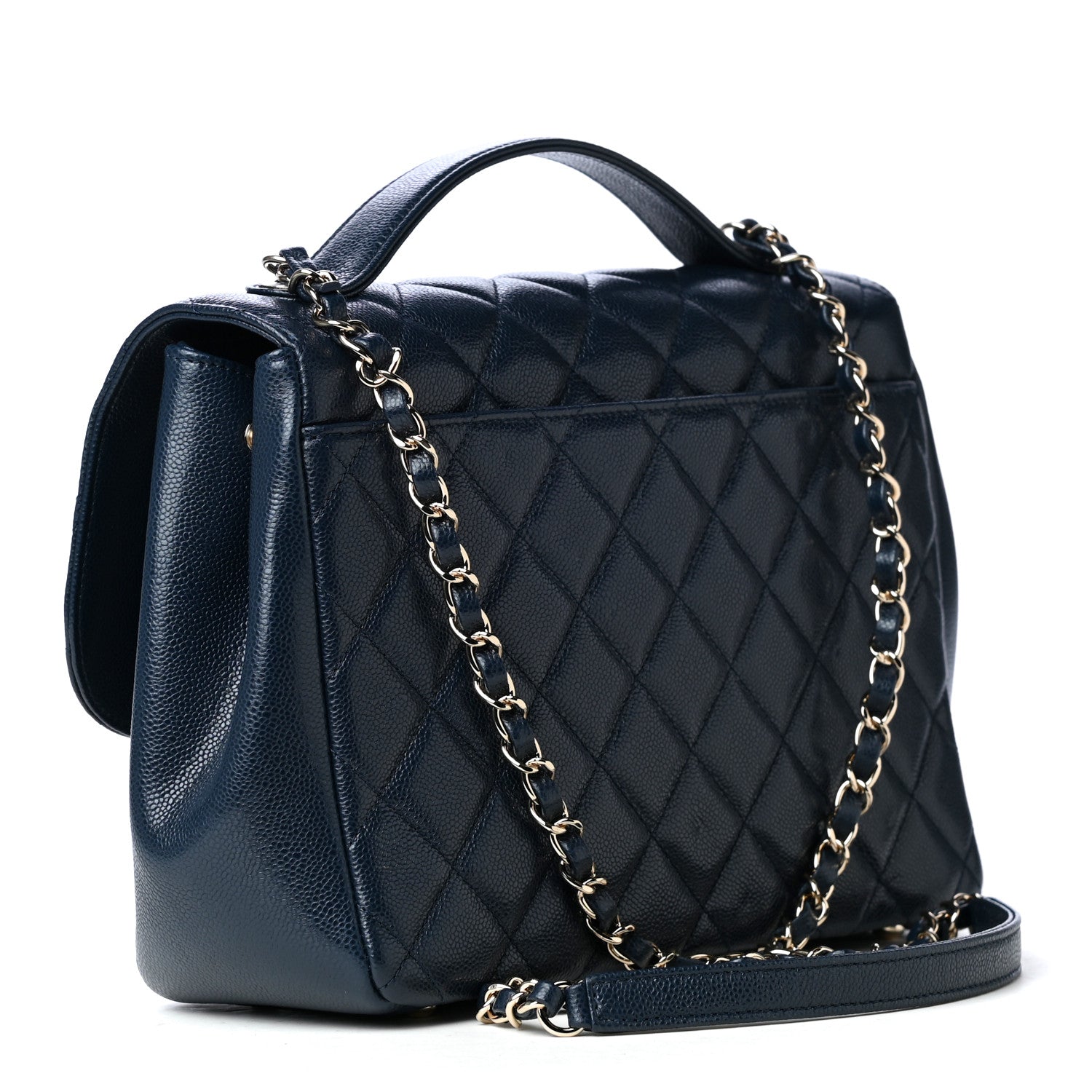 Chanel Caviar Quilted Medium Business Affinity Flap Navy 2 of 4