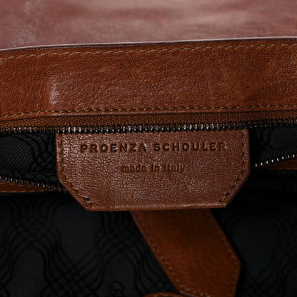 Proenza Schouler Lambskin Large PS1 Satchel Saddle 5 of 13