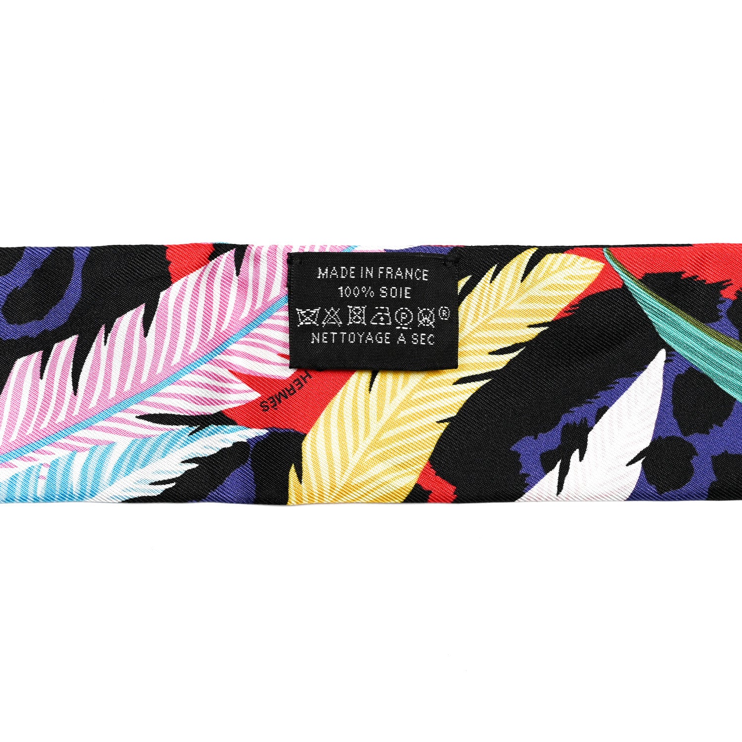 Hermes Silk Jaguar Quetzal Twilly Vert Rouge Rose 3 of 4