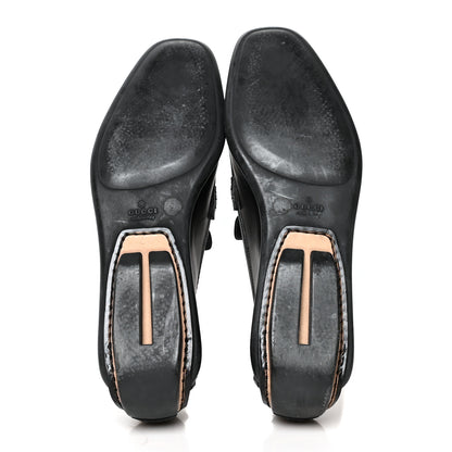 Gucci Calfskin Mens Horsebit Driver Loafers 9 Black 6 of 9