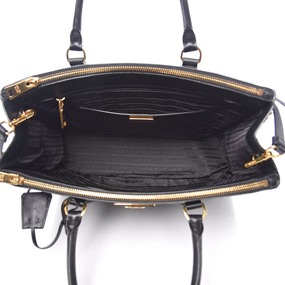 Prada Saffiano Large Galleria Double Zip Tote Black 5 of 10