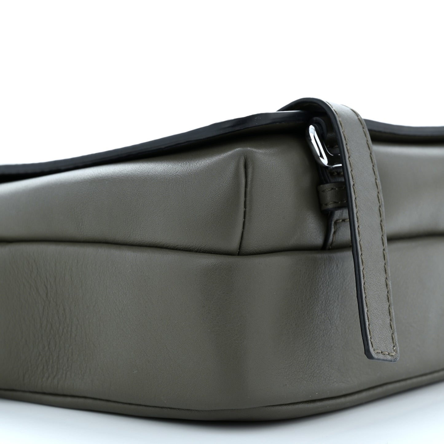 Smooth Calfskin XS Military Messenger Bag Khaki Green