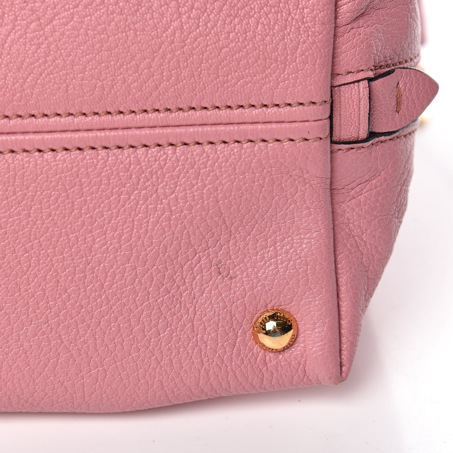 Goatskin Madras Zip Tote Rosa