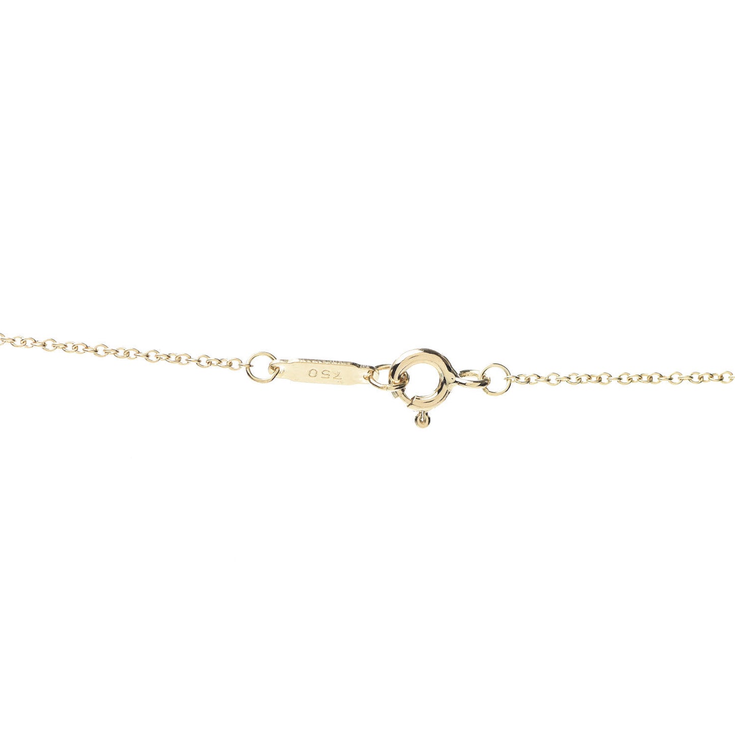 18K Yellow Gold Mother of Pearl Heart Pendant Necklace