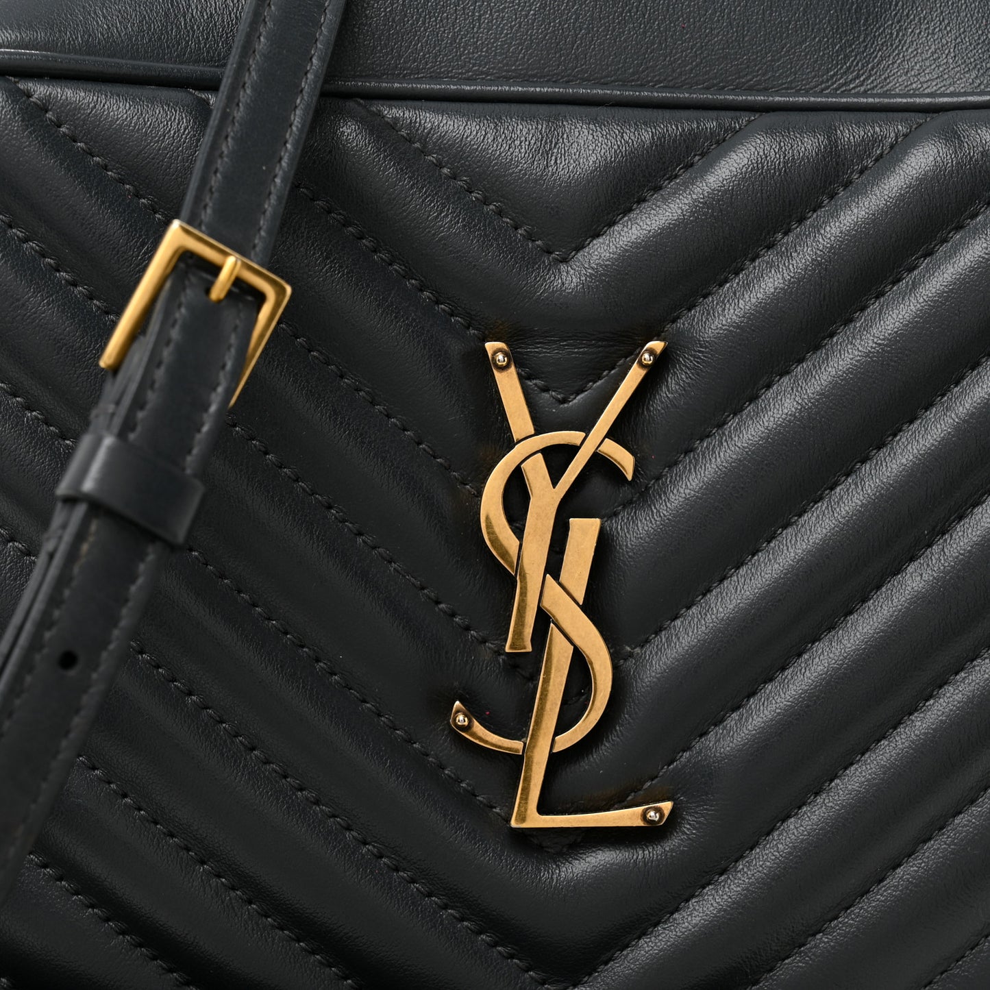 Calfskin Matelasse Monogram Lou Camera Bag Smog