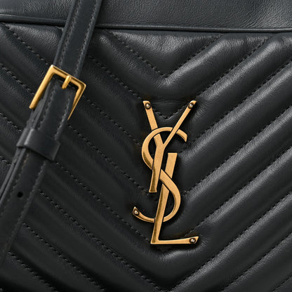 Saint Laurent Calfskin Matelasse Monogram Lou Camera Bag Smog 8 of 12