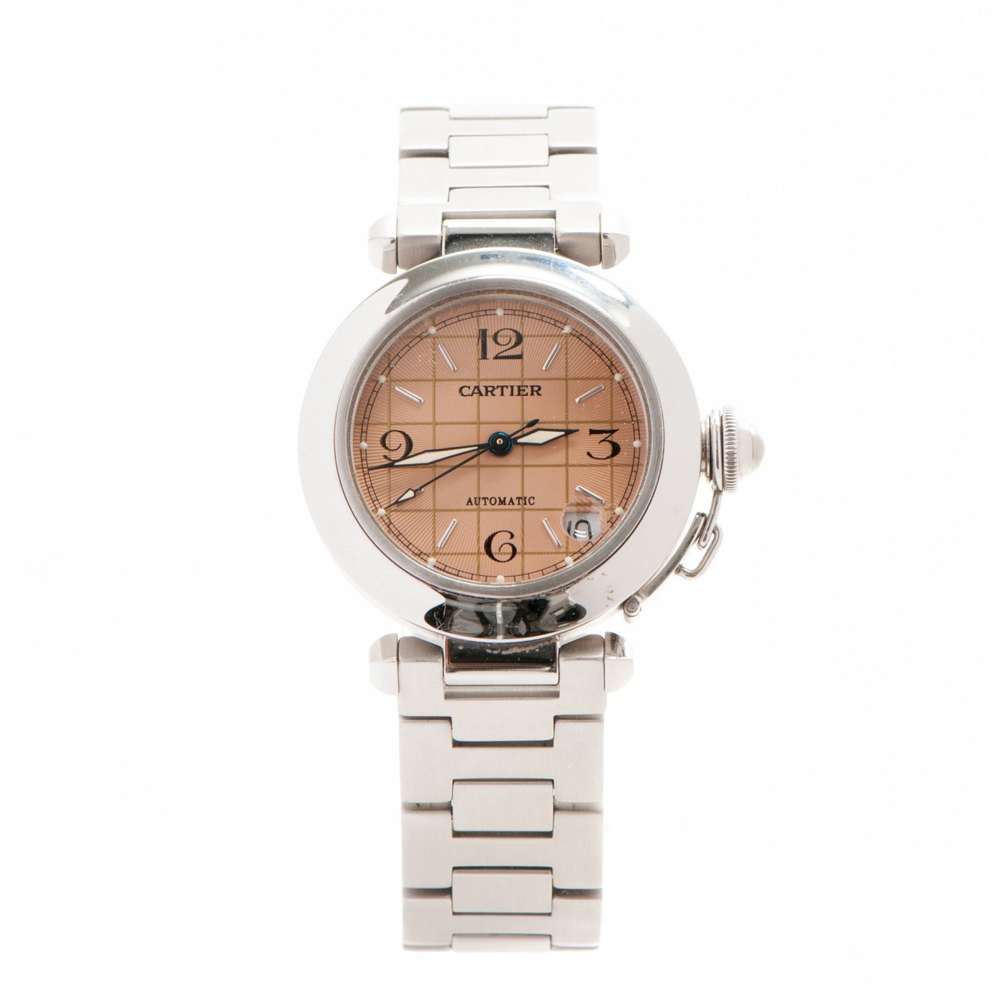 Stainless Steel 35mm Pasha C Automatic Watch Pink