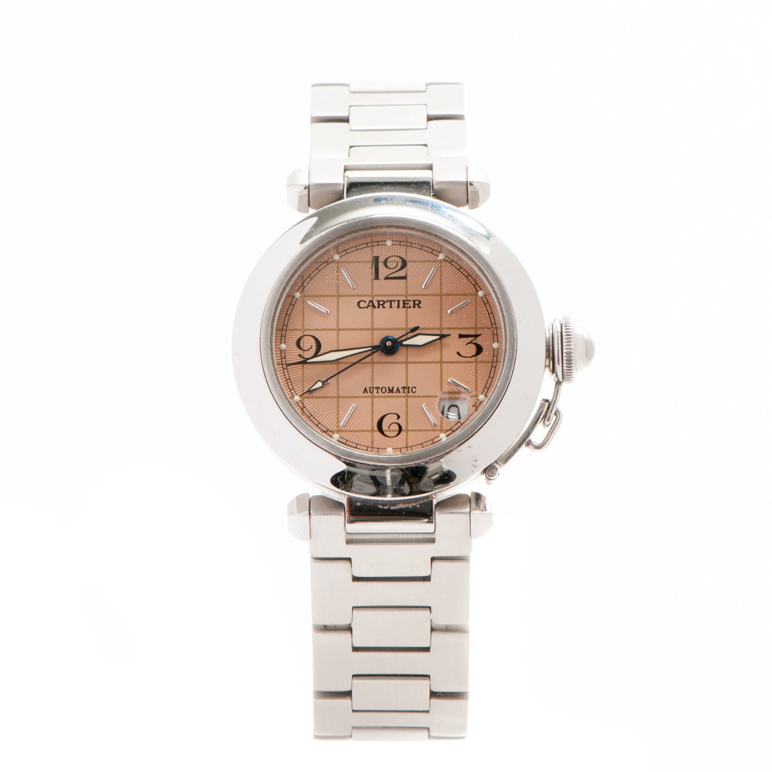 Cartier Stainless Steel 35mm Pasha C Automatic Watch Pink 1 of 7