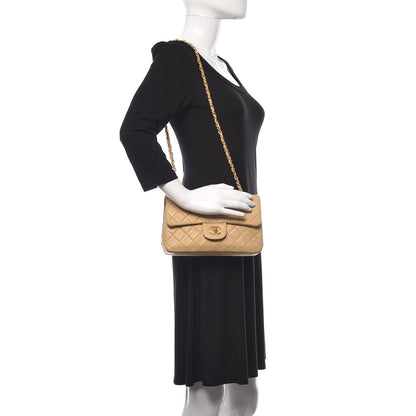 Chanel Lambskin Quilted Small Double Flap Beige 2 of 20