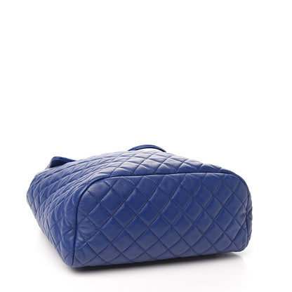 Chanel Lambskin Quilted Large Urban Spirit Backpack Blue 3 of 9