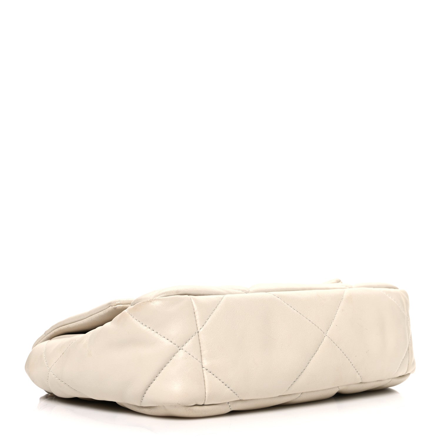 Chanel Goatskin Quilted Medium Chanel 19 Flap Beige 4 of 10