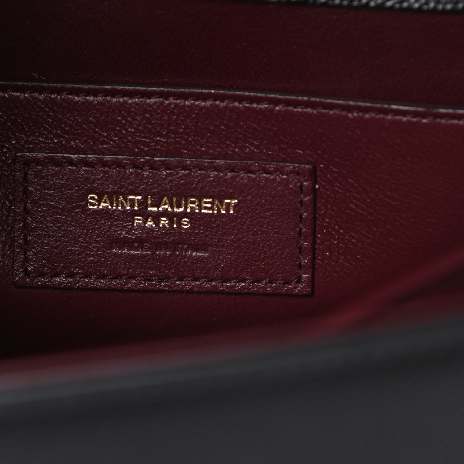 Saint Laurent Grain de Poudre Medium Classic Monogram Cassandra Top Handle Black Rouge Legion 6 of 12