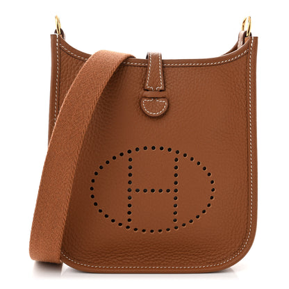 Hermes Taurillon Clemence Evelyne TPM Gold 1 of 11