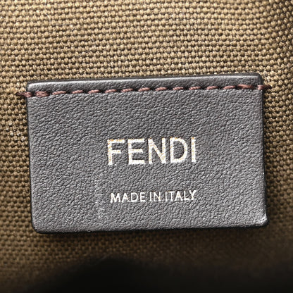 Fendi Canvas Vitello King F is Fendi FF Embroidered Mini Mon Tresor Bucket Bag Amazzonia Cuoio 6 of 14