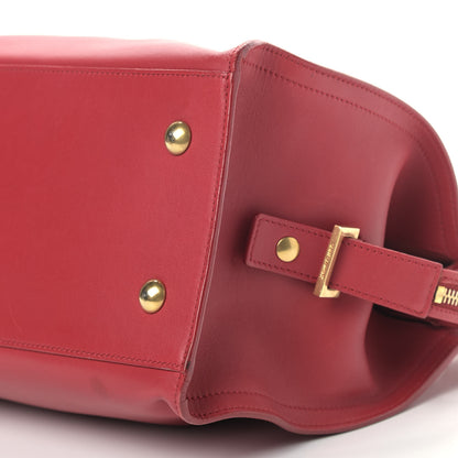 Saint Laurent Calfskin Small Classic Y Cabas Rouge Orient 9 of 9