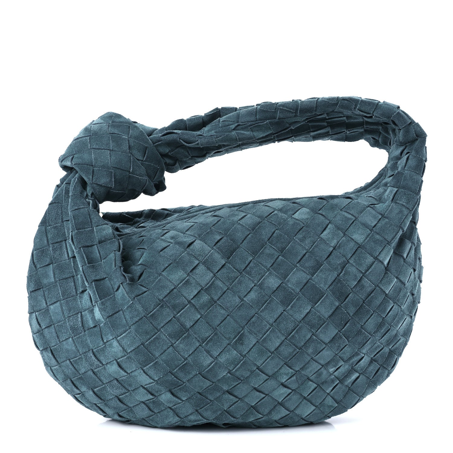 Bottega Veneta Suede Calfskin Intrecciato Teen Jodie Hobo Scuba 1 of 9