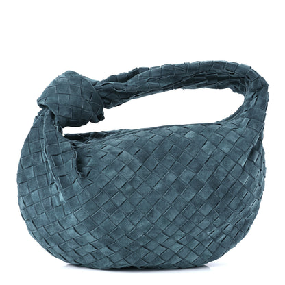 Bottega Veneta Suede Calfskin Intrecciato Teen Jodie Hobo Scuba 1 of 9