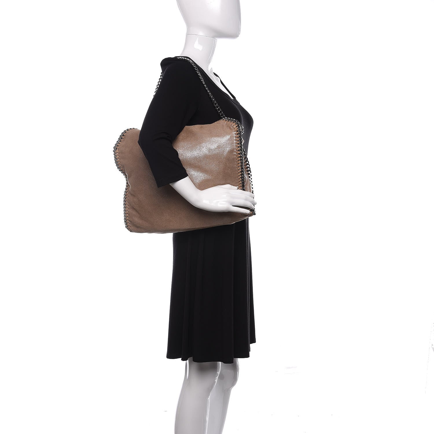 Stella McCartney Shaggy Deer Falabella Fold Over Tote Redwood 3 of 12