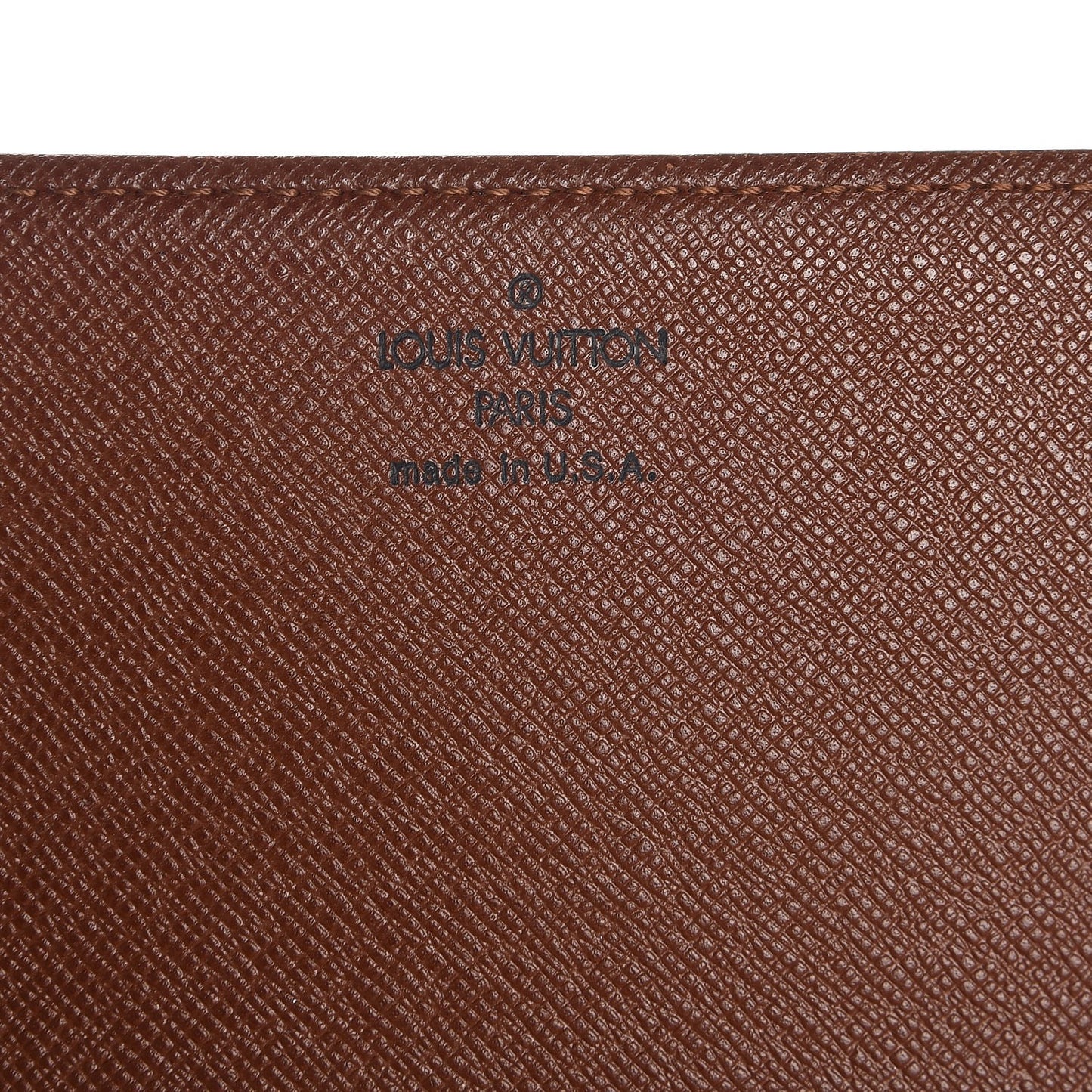 Monogram Simple Checkbook Holder Wallet Cover