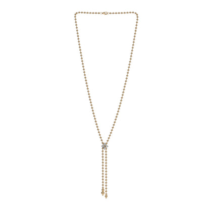 Roberto Coin 18K Yellow Gold Diamond Love in Verona Flower Zipper Necklace 2 of 5