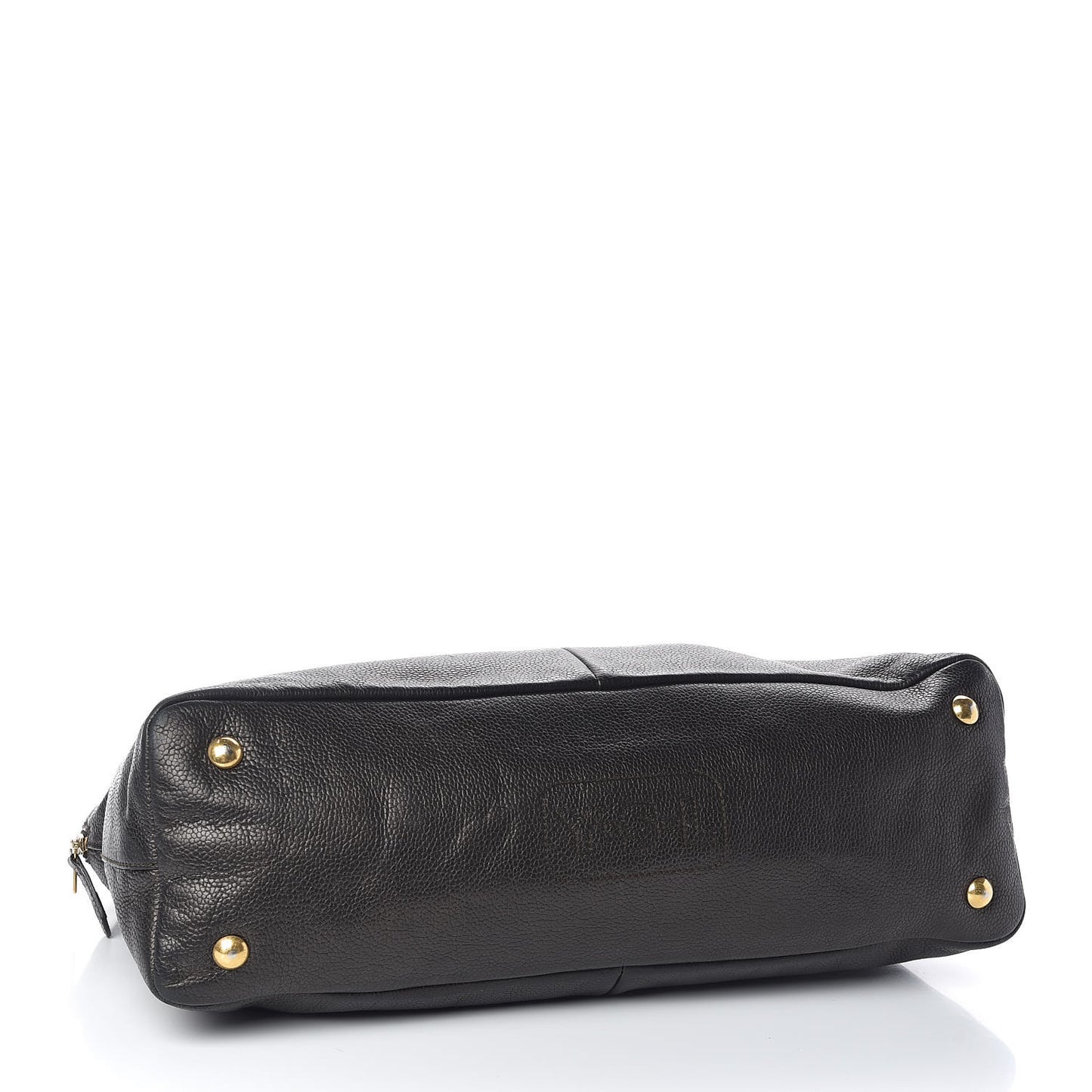Metallic Calfskin Large Calypso Tote Grey