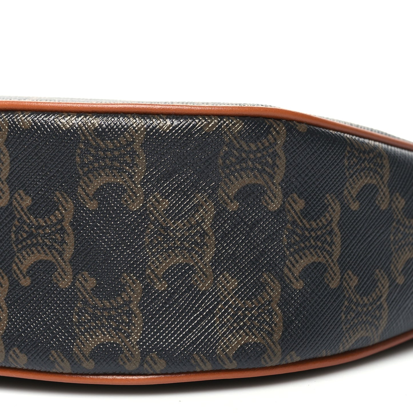 Triomphe Canvas Calfskin Ava Shoulder Bag Tan