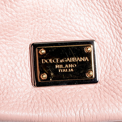 Dolce & Gabbana Grained Deerskin Medium Miss Sicily Satchel Pink 5 of 10