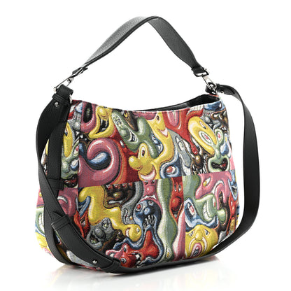 Christian Dior X KENNY SCHARF Jacquard Printed Soft Saddle Bag Multicolor 3 of 10
