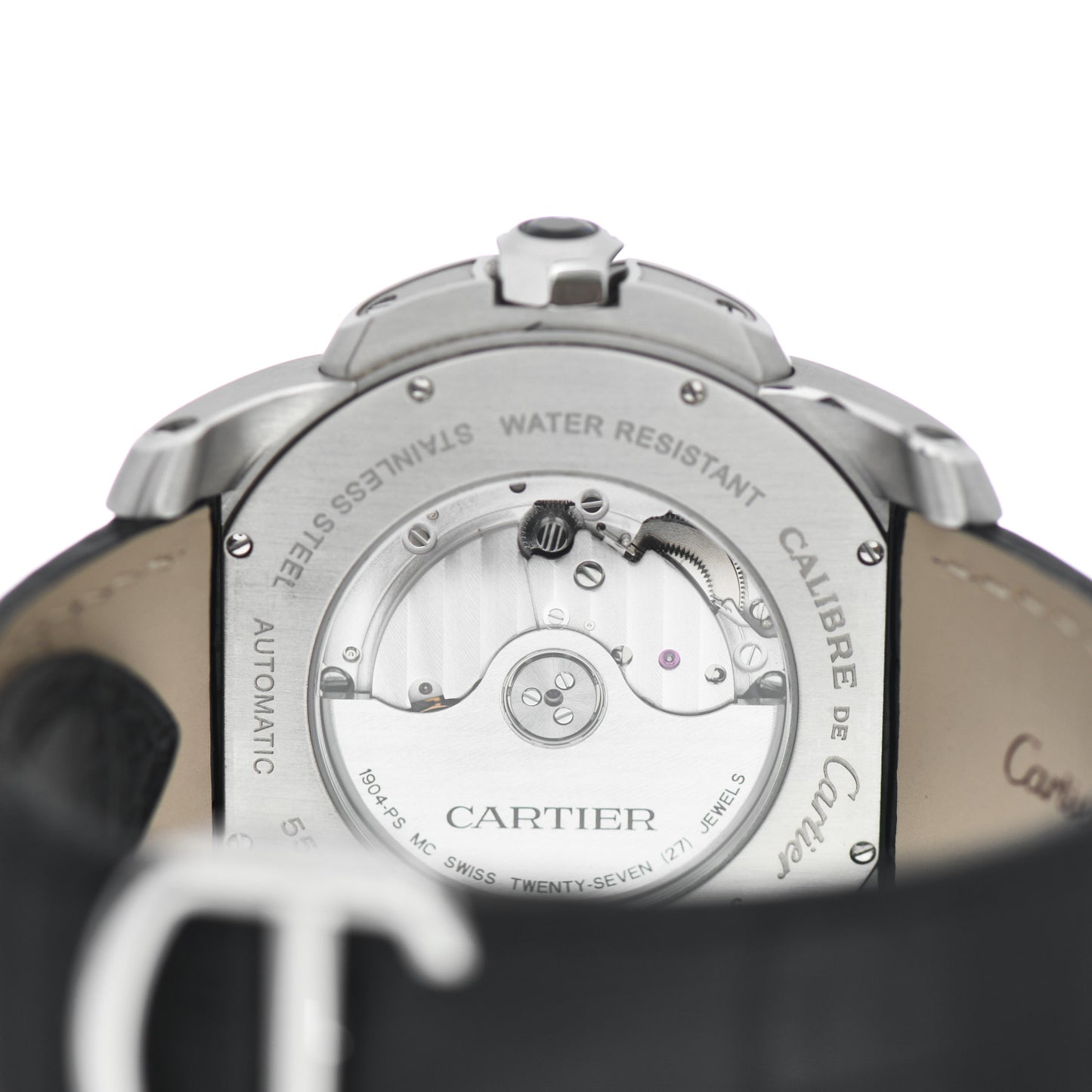 Stainless Steel Alligator 42mm Calibre de Cartier Automatic Watch
