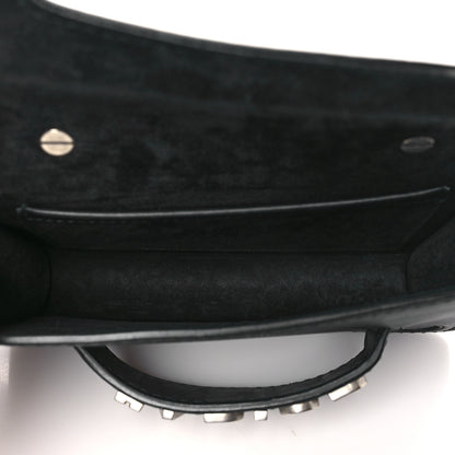 Christian Dior Smooth Calfskin Embroidered Mosaic of Mirrors Mini J'Adior Chain Flap Bag Black 4 of 8