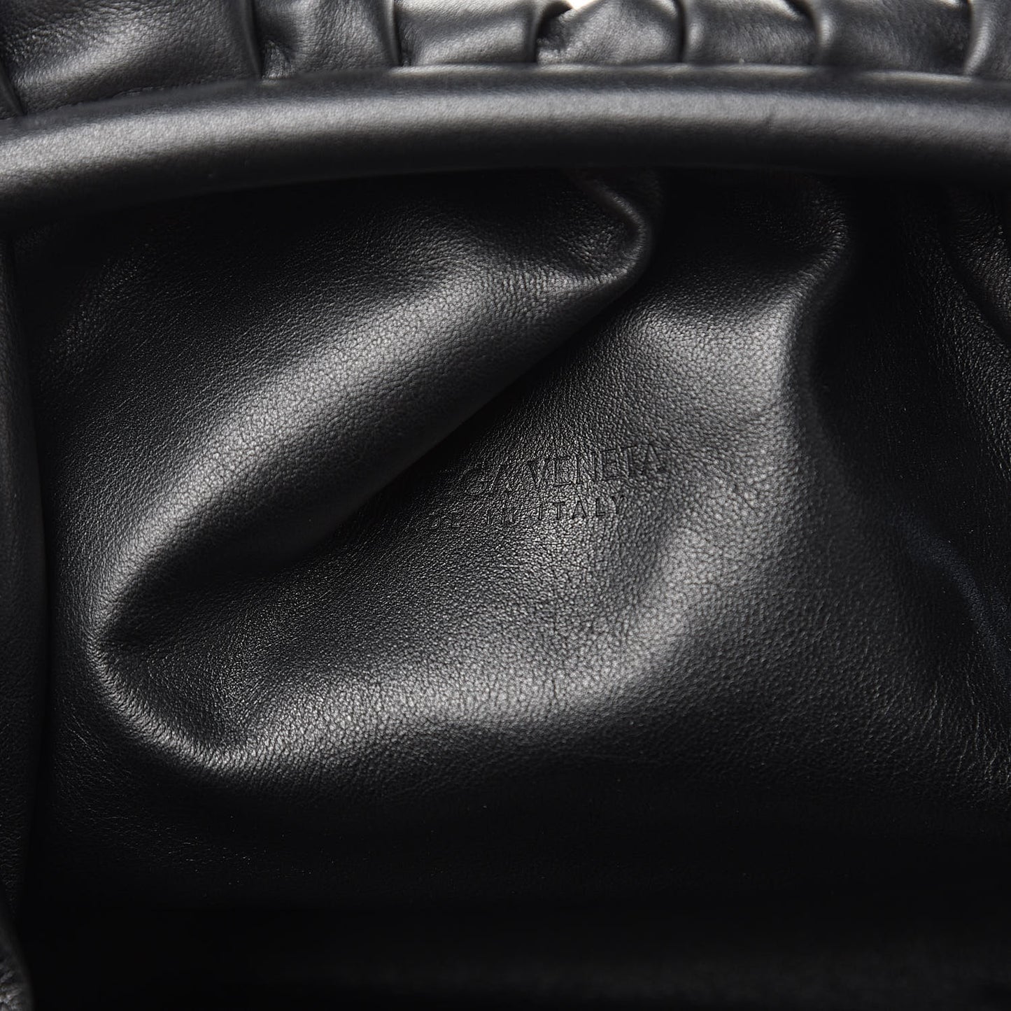 Smooth Butter Calf The Pouch Oversized Clutch Black