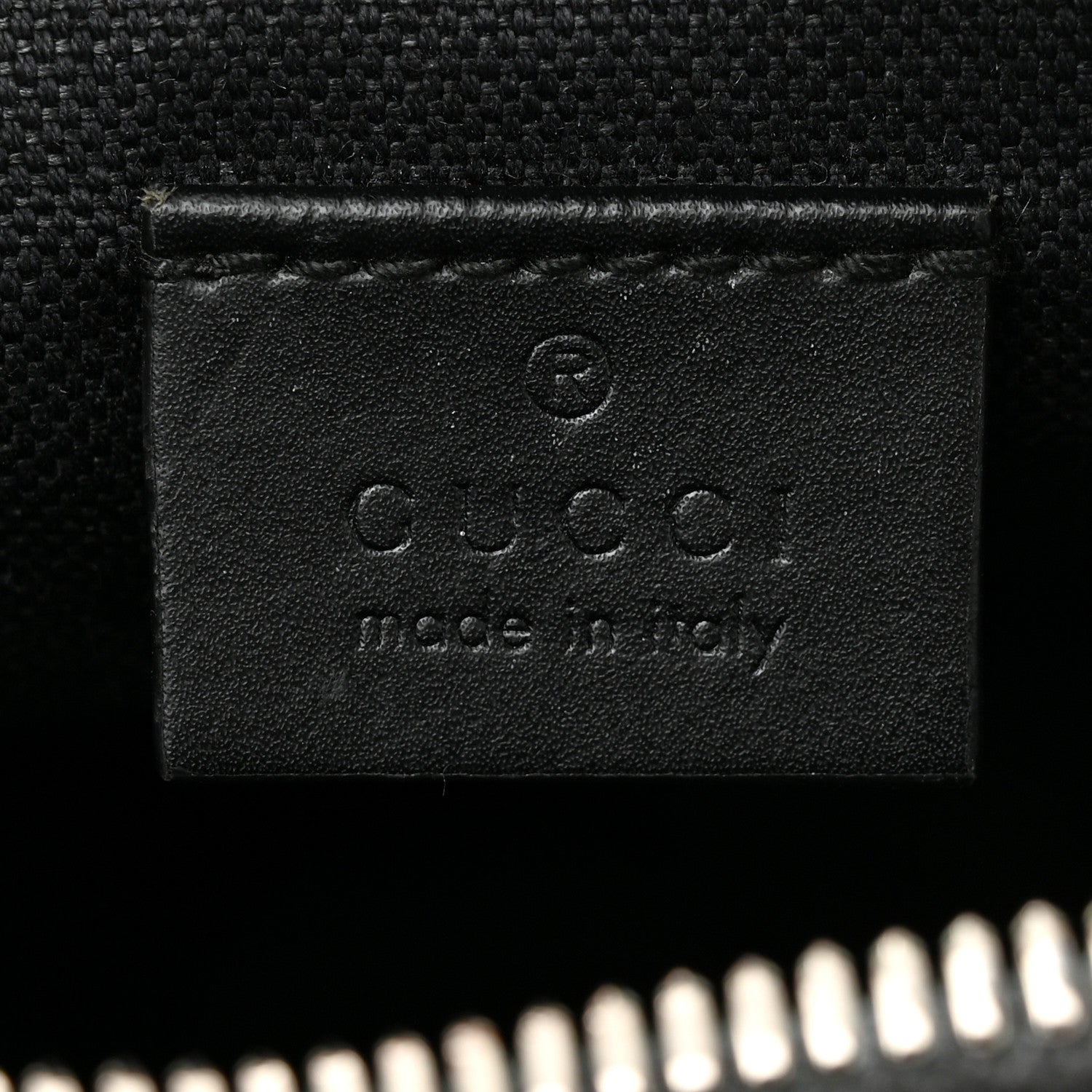 Gucci GG Supreme Monogram Appia Calfskin Web Small Camera Messenger Bag Black Grey 6 of 10