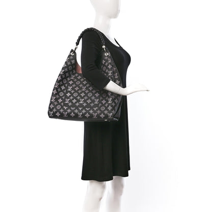 Louis Vuitton Mahina Carmel Hobo PM Black 2 of 8