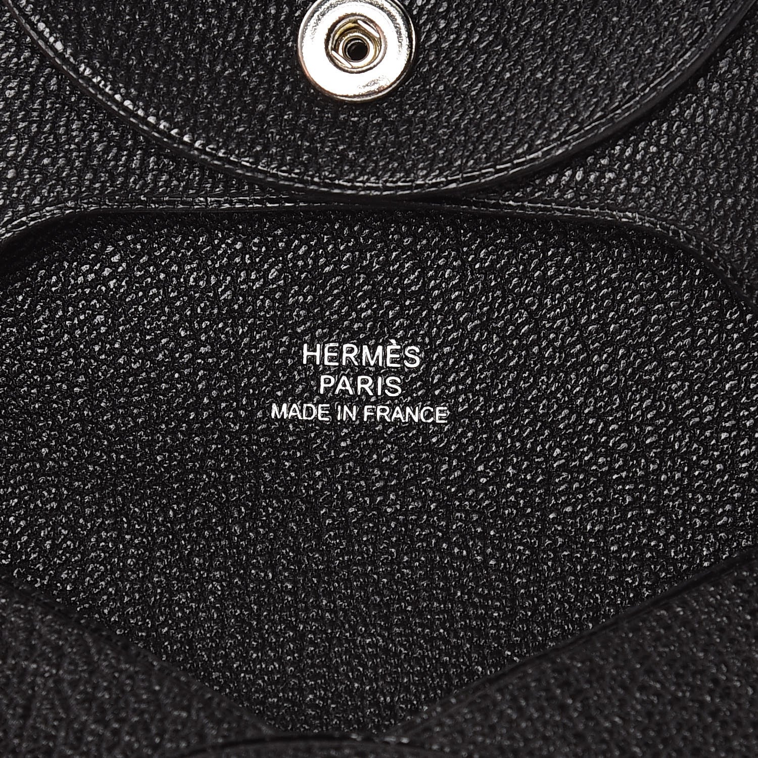 Hermes Chevre Mysore Bastia Coin Purse Black 6 of 8
