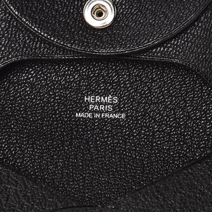 Hermes Chevre Mysore Bastia Coin Purse Black 6 of 8