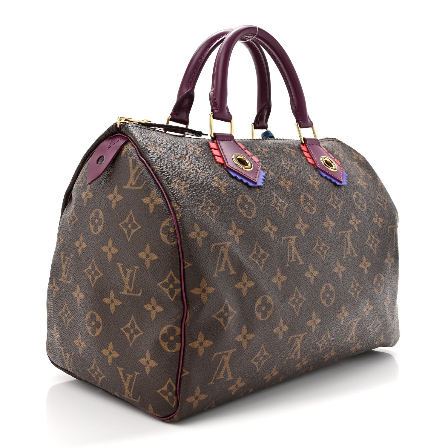 Louis Vuitton Monogram Totem Speedy 30 Magenta 3 of 11