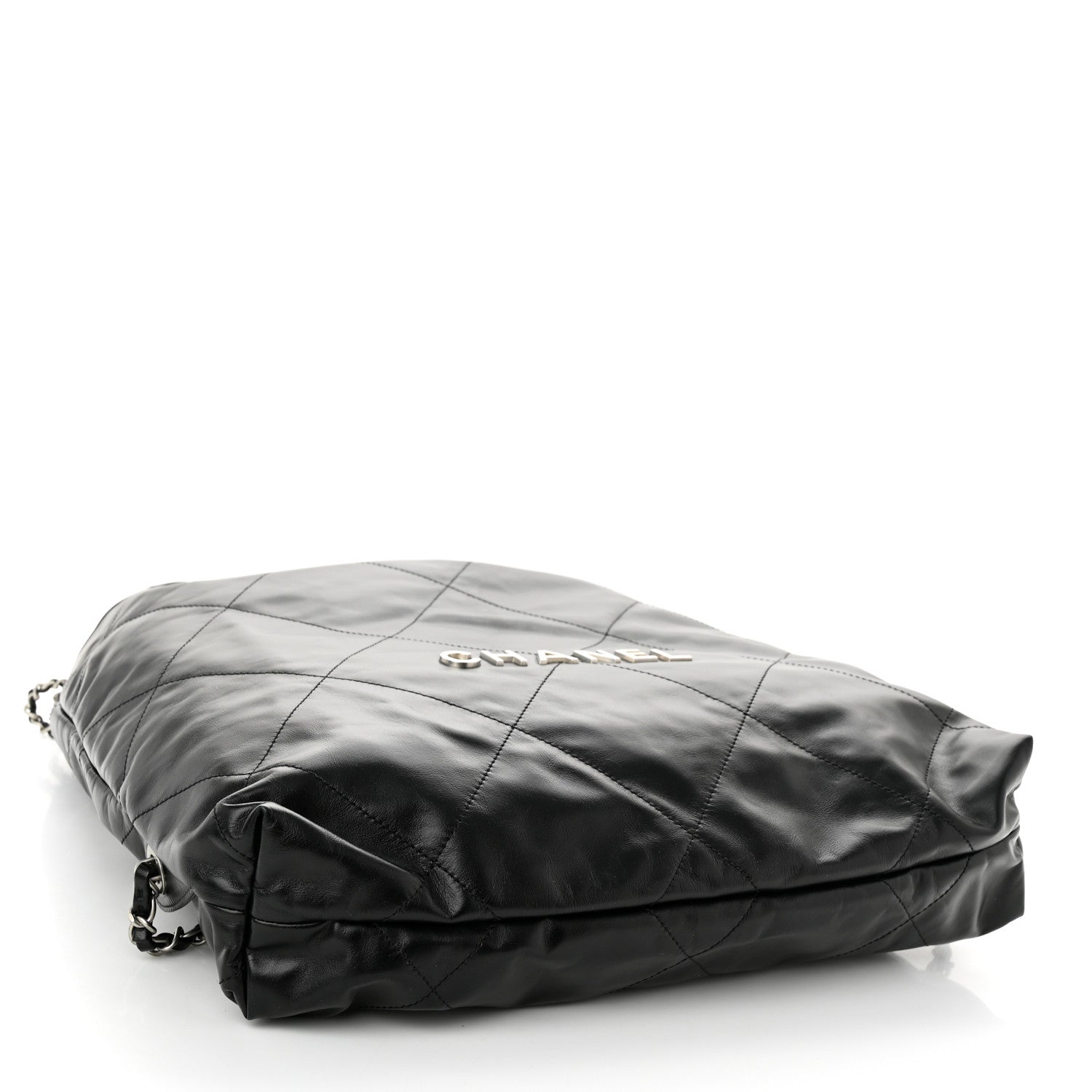 Chanel Shiny Calfskin Quilted Chanel 22 Backpack Black 4 of 10