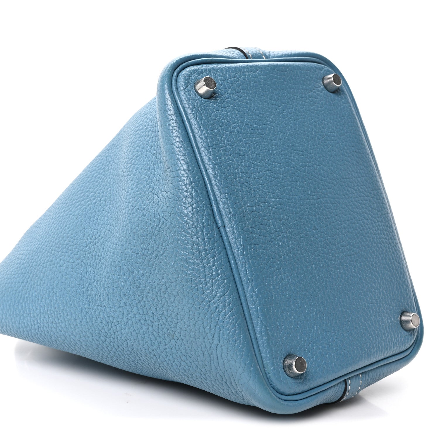 Hermes Taurillon Clemence Picotin Lock 18 PM New Blue Jean 9 of 10