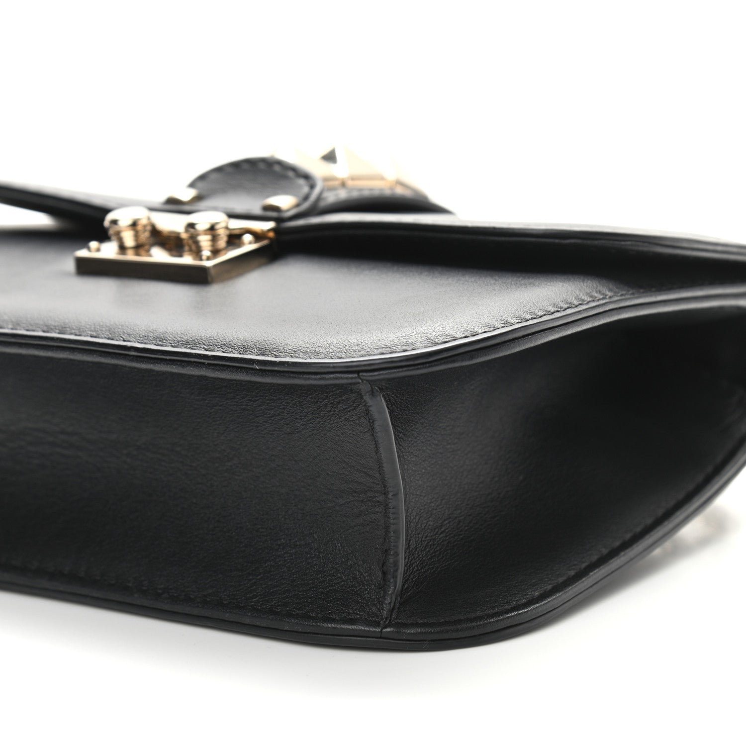 Valentino Garavani Vitello Small Glam Lock Rockstud Flap Black 6 of 10