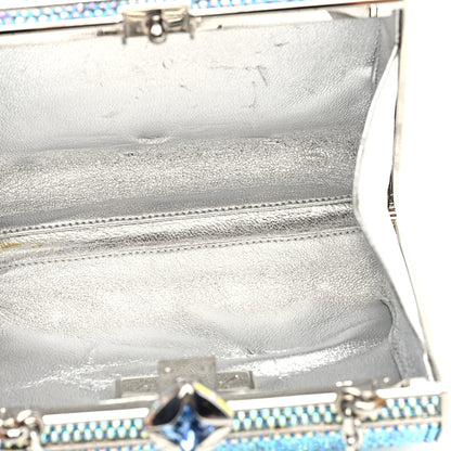 Judith Leiber Swarovski Crystal Minaudiere Clutch Blue 5 of 9