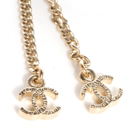 Chanel Classic CC Long Pearl Necklace Gold 4 of 7