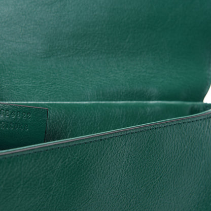 Gucci Calfskin Medium Thiara Double Envelope Shoulder Bag Blue Green 10 of 11