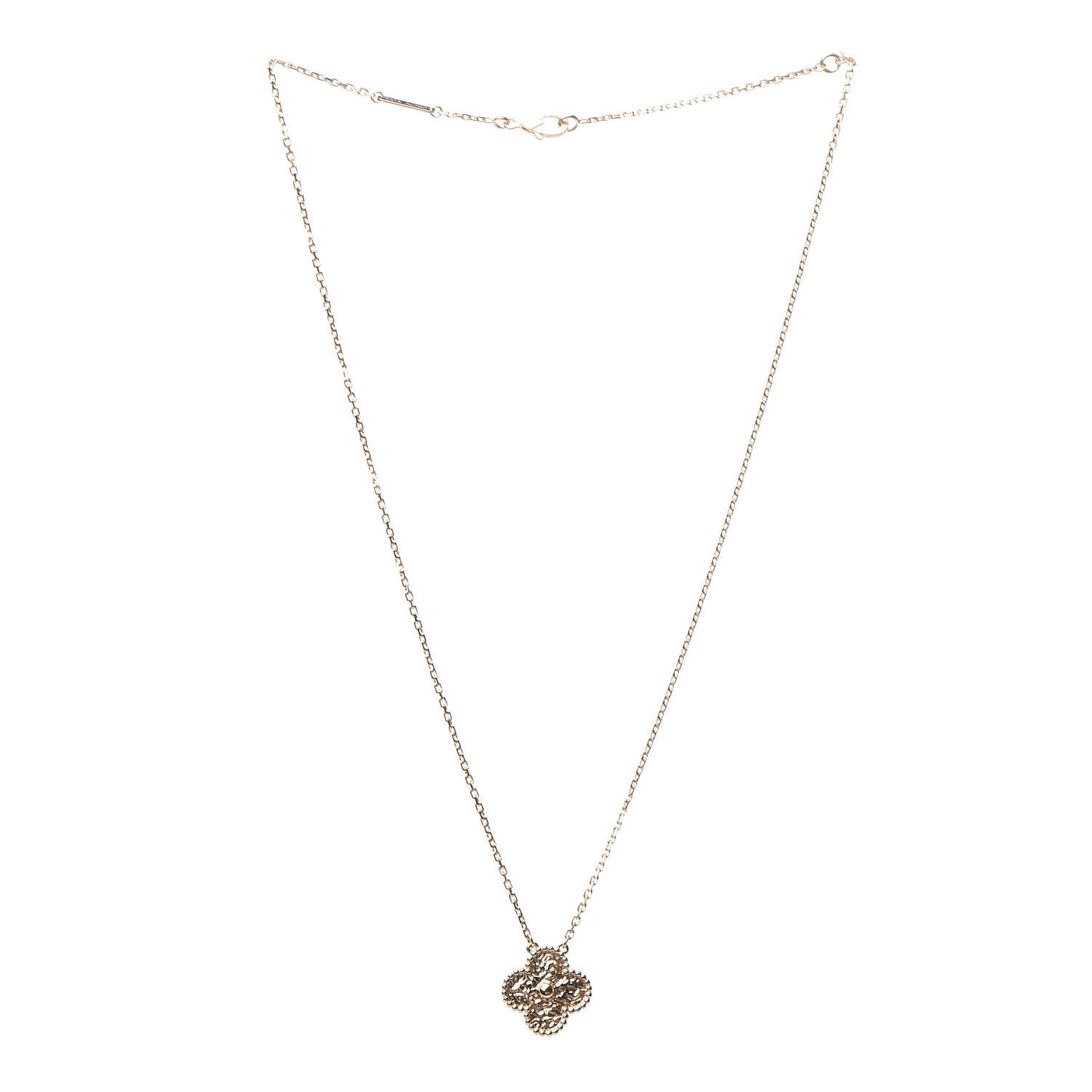 18K Yellow Gold Vintage Alhambra Pendant Necklace