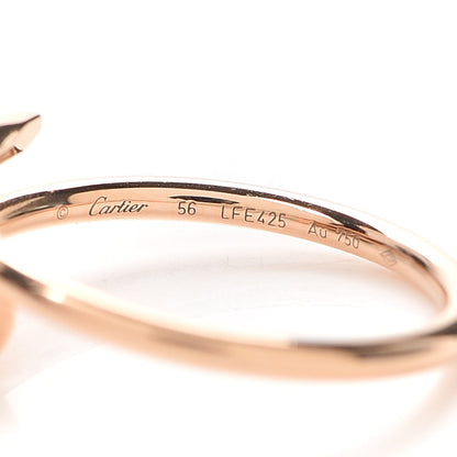 Cartier 18K Pink Gold Small Juste Un Clou Ring 56 7.5 4 of 6