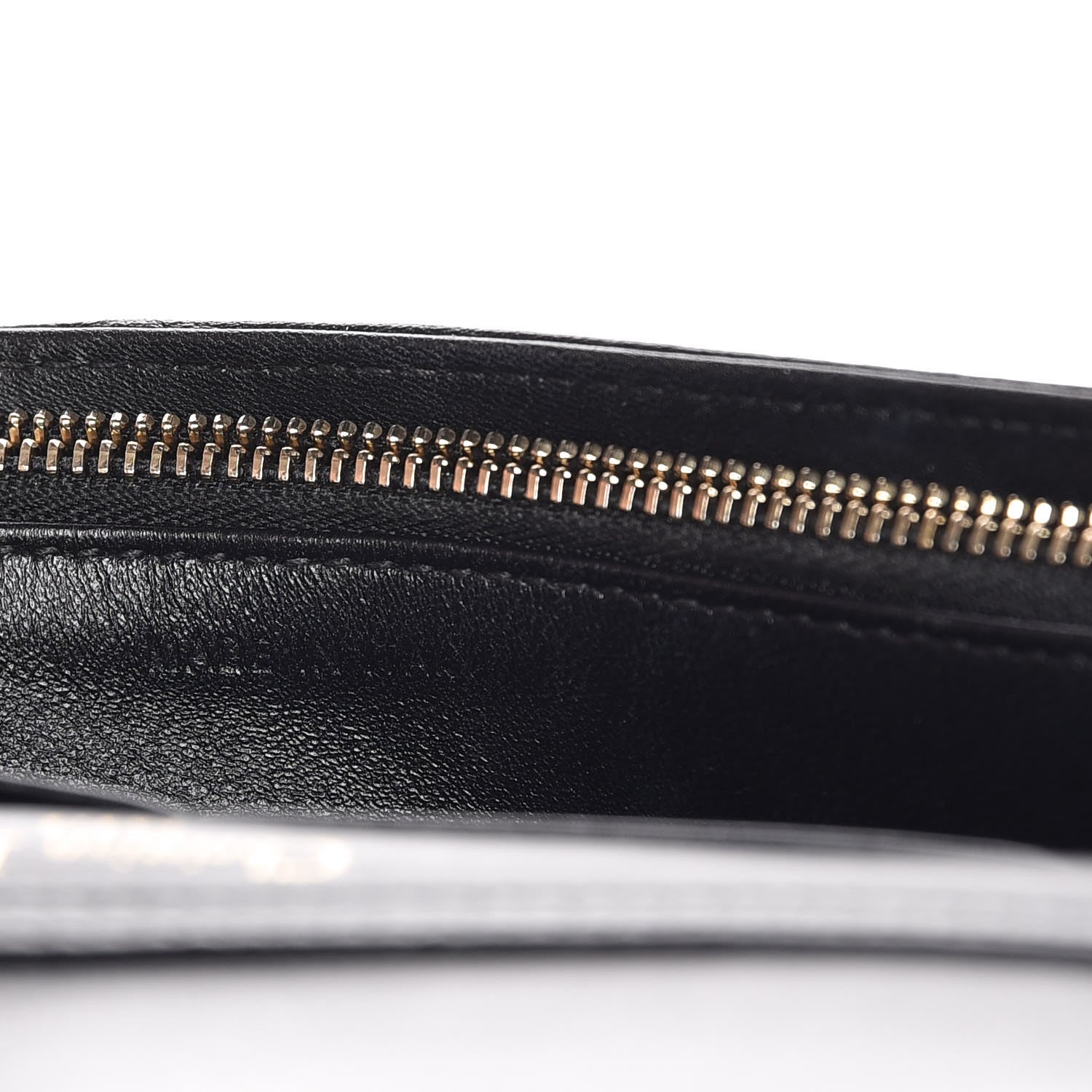 Christian Dior Grained Calfskin Diorama Wallet on Chain Pouch Black 7 of 9