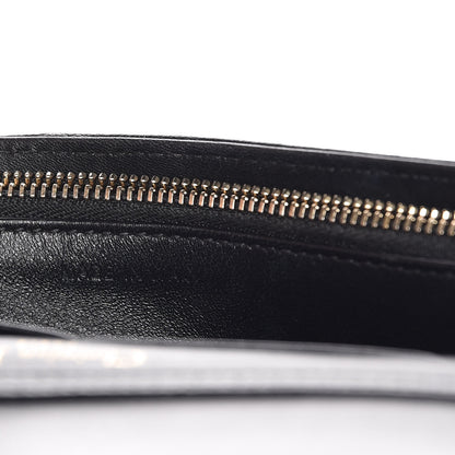Christian Dior Grained Calfskin Diorama Wallet on Chain Pouch Black 7 of 9