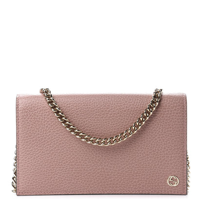 Gucci Dollar Calfskin Medium Betty Chain Wallet Soft Pink 1 of 11