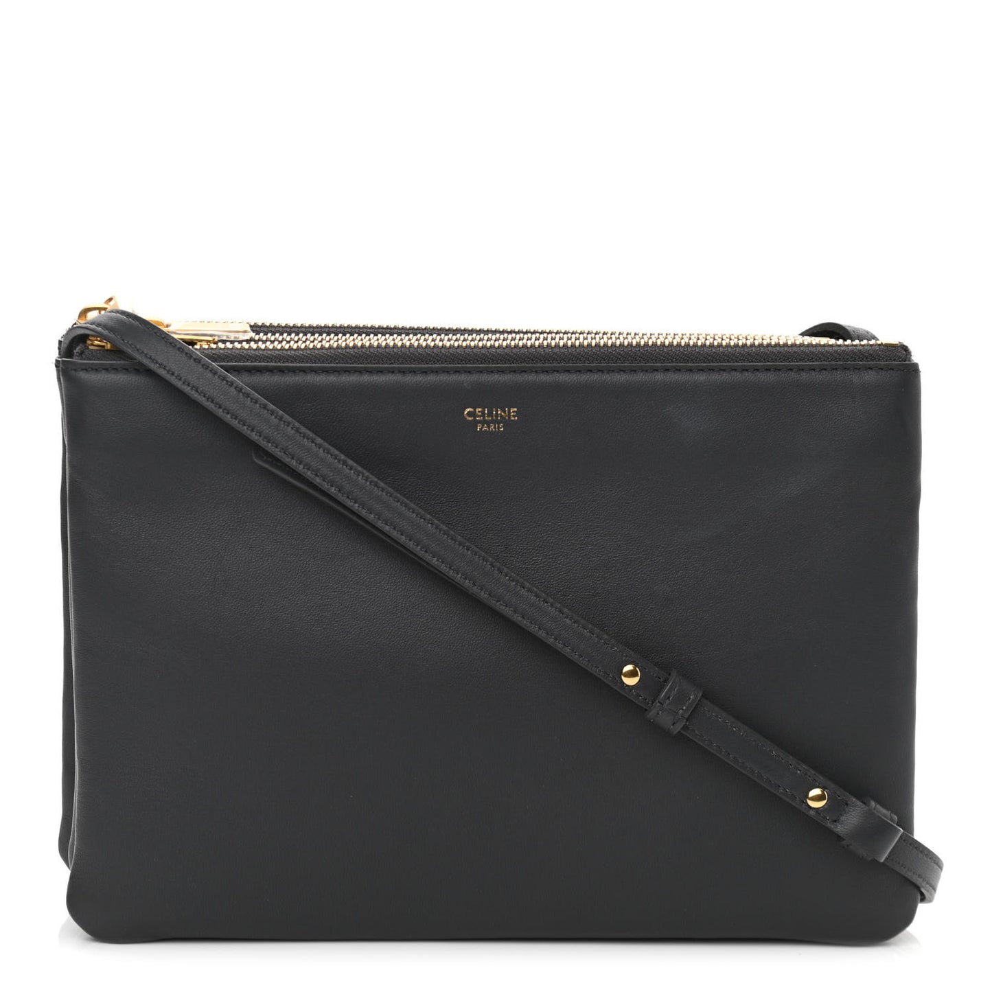 Lambskin Large Trio Crossbody Bag Kohl